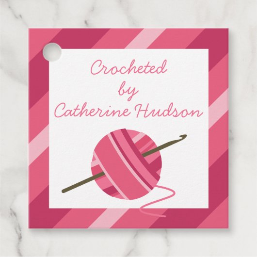 Crochet Yarn Personalisierte Geschenke oder Liebes Geschenkanhänger (Vorderseite)