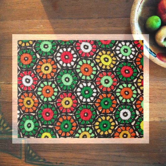 Crocheted Granny Circles Puzzle