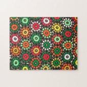 Crocheted Granny Circles Puzzle (Horizontal)