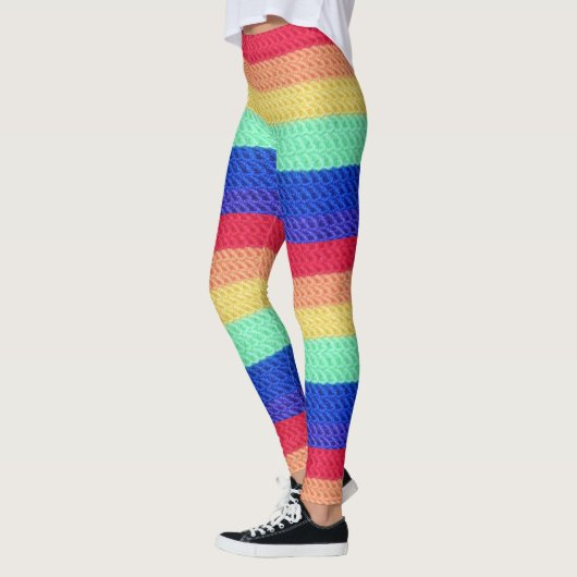 "Crocheted"-RegenbogenLeggings Leggings (Links)