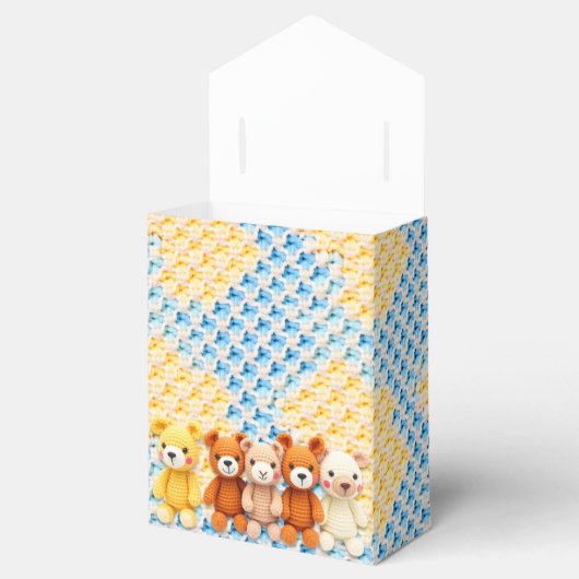Crocheted Stuffed Animals Blue and Yellow Geschenkschachtel (Geöffnet)
