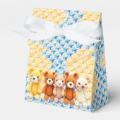Crocheted Stuffed Animals Blue and Yellow Geschenkschachtel (Vorderseite)