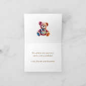 Crocheted Stuffed Animals Thank You Dankeskarte (Innenseite)