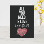 Crocheter Cards Crocheting Crochet für sie Karte (Gelbe Blume)