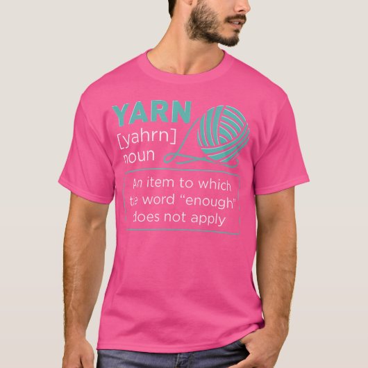 Crocheter Wolle Garn Funny Definition Quote Croche T-Shirt (Vorderseite)