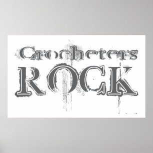 Crocheters Felsen Poster