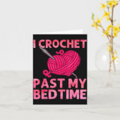 Crocheting Art For Men Women Crocheter Crochet Lov Karte (Gelbe Blume)