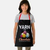 Crocheting Crochet Chocolate Knitter Crochet Schürze (Insitu)