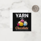 Crocheting Crochet Chocolate Knitting Crochet Mitteilungskarte (Vorderseite/Rückseite Beispiel)