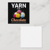 Crocheting Crochet Chocolate Knitting Crochet Mitteilungskarte (Vorne/Hinten)