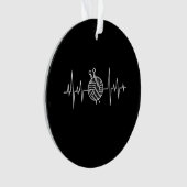Crocheting Crochet Hook Wook Heartbeat Ornament (Vorderseite)
