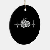 Crocheting - Crochet Thread Heartbeat Keramik Ornament (Rechts)