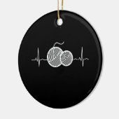 Crocheting - Crochet Thread Heartbeat Keramik Ornament (Links)