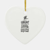 Crocheting Crochet Wool Keramik Ornament (Vorne)