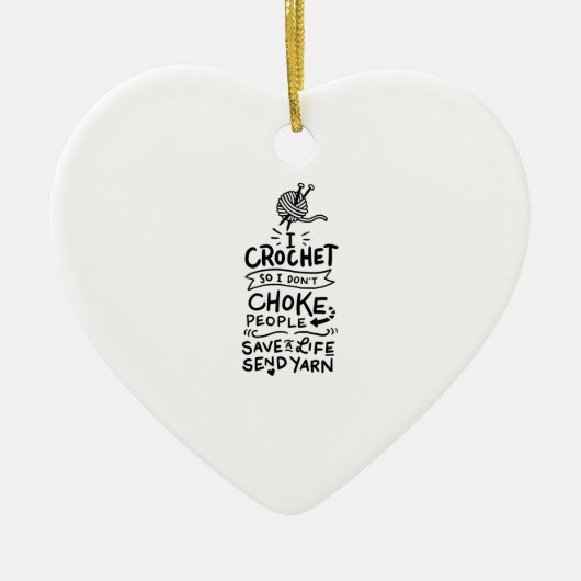 Crocheting Crochet Wool Keramik Ornament (Vorne)