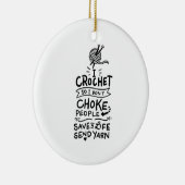 Crocheting Crochet Wool Keramik Ornament (Rechts)