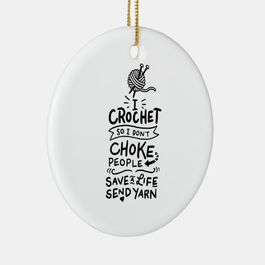Crocheting Crochet Wool Keramik Ornament (Rechts)