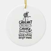 Crocheting Crochet Wool Keramik Ornament (Vorne)