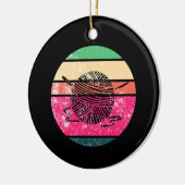 Crocheting Crochet Wool Knitter Keramik Ornament (Links)