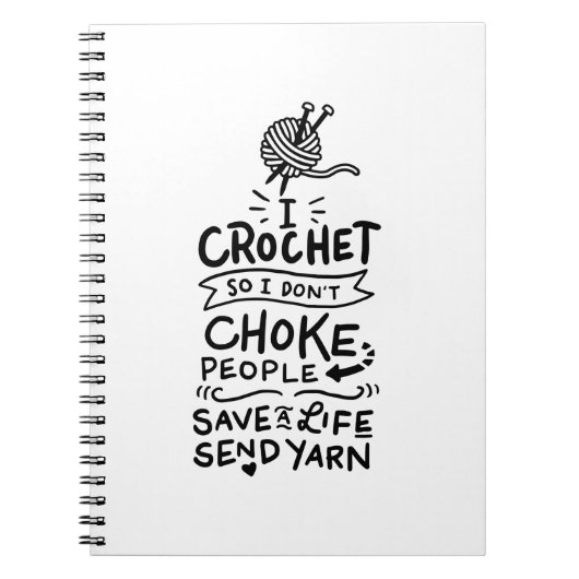 Crocheting Crochet Wool Notizblock (Vorderseite)
