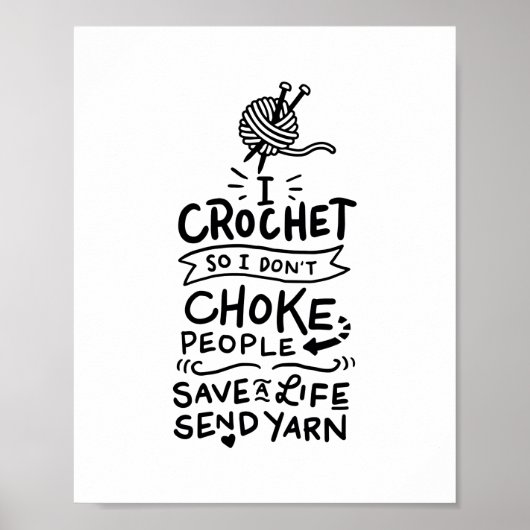 Crocheting Crochet Wool Poster (Vorne)