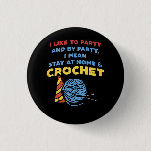 Crocheting Crochet Yarn Button