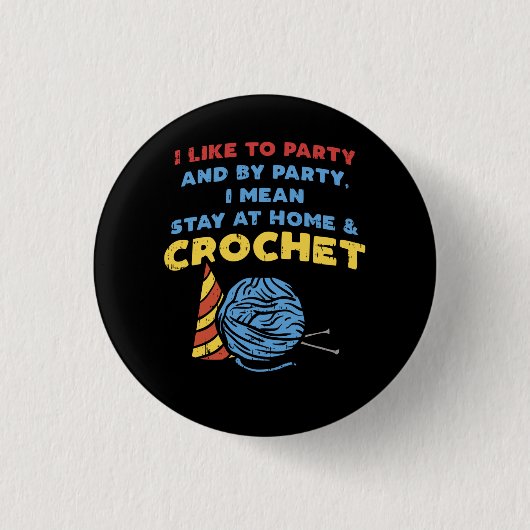 Crocheting Crochet Yarn Button (Vorderseite)