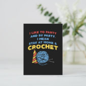 Crocheting Crochet Yarn Postkarte (Stehend Vorderseite)
