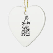 Crocheting Crocheter Geschenk Keramik Ornament (Links)