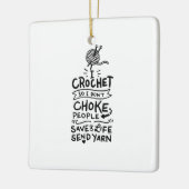 Crocheting Crocheter Geschenk Keramikornament (Links)