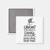 Crocheting Crocheter Geschenk Magnet (Vorderseite/Rückseite)