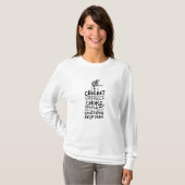 Crocheting Crocheter Geschenk T-Shirt (Vorne ganz)