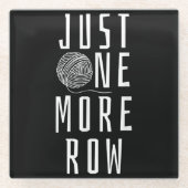 Crocheting Funny Sprichwort Garni Geschenk Glasuntersetzer (Vorderseite)