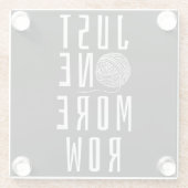 Crocheting Funny Sprichwort Garni Geschenk Glasuntersetzer (Rückseite)