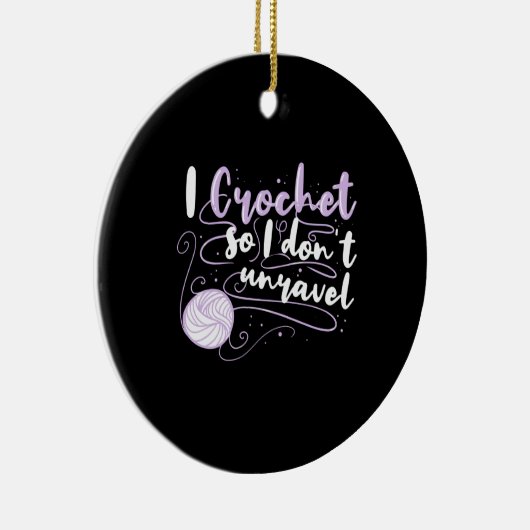 Crocheting-Geschenke Keramik Ornament (Rechts)