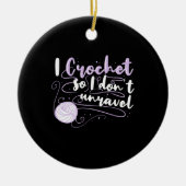Crocheting-Geschenke Keramik Ornament (Vorne)