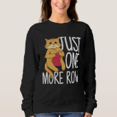 Crocheting Knitting Cat Sweatshirt (Vorderseite)