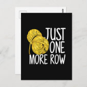 Crocheting Knitting Postkarte (Vorne/Hinten)