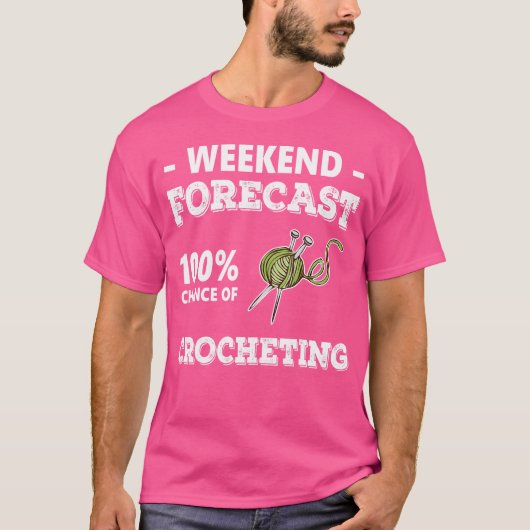 Crocheting Lover Funny Crochet Yarn Knitting Croc T-Shirt (Vorderseite)