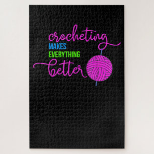Crocheting macht alles besser Crochet Garne Puzzle