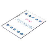 Crochetspiration - personalisiert mit Ihrem Namen Notizblock (Linke Seite)