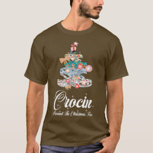 Crocin Around The Weihnachtsbaum Lustiges Xmas Wei T-Shirt