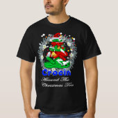 Crocin rund um den frohen Weihnachtsbaum T-Shirt (Vorderseite)