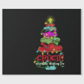 Crocin um das Weihnachtsbaumgeschenk Geschenkpapier (Flach)