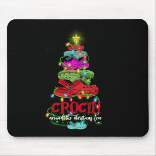 Crocin um den Weihnachtsbaum Mousepad