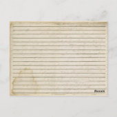 Crock and Blue Basket Rezeptkarten Postkarte (Rückseite)