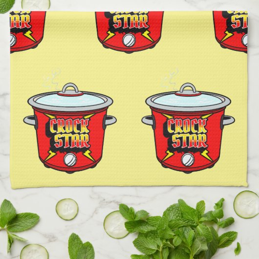 Crock Star Crock Pot Cooking Geschirrtuch (Gefaltet)
