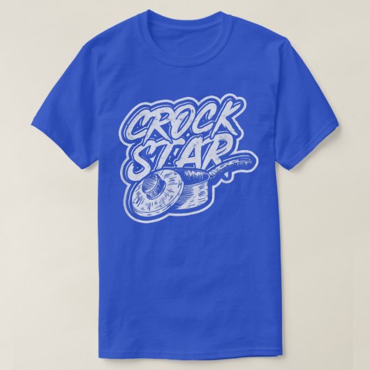 CROCK STAR Kitchen Food Cooking, Grilling and Bak T-Shirt (Design vorne)