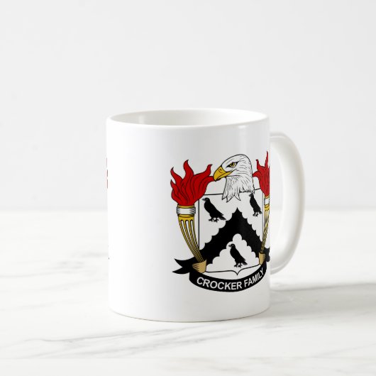 Crocker Familienwappen Kaffeetasse (VorderseiteRechts)