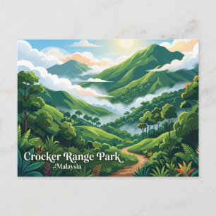 Crocker Range Park Malaysia Postkarte